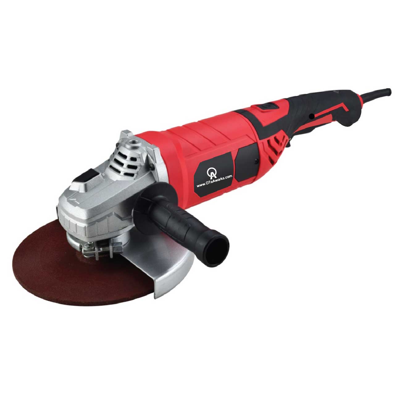 Angle Grinder With Powerful Motor Rotating Rear Handle