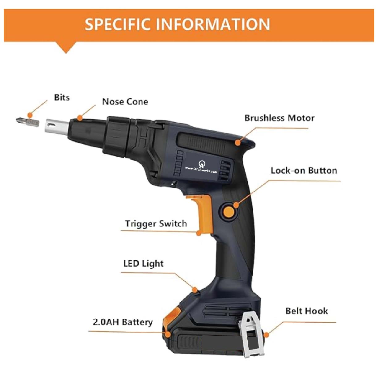 OToAworks Cordless Screwdrivers