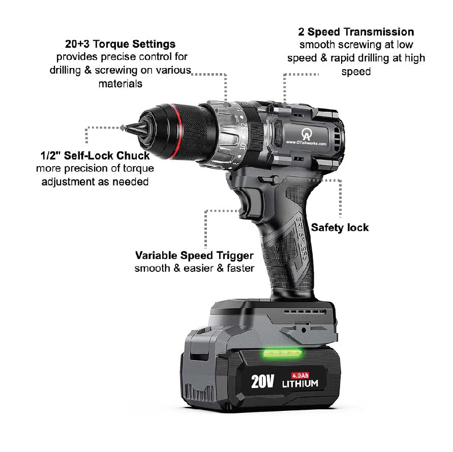 21V Cordless Drill Driver