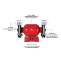 Agni A-1555 Bench Grinder 8